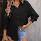 Last Chance Textured Button Up Shirt - Cheeky Chic Boutique