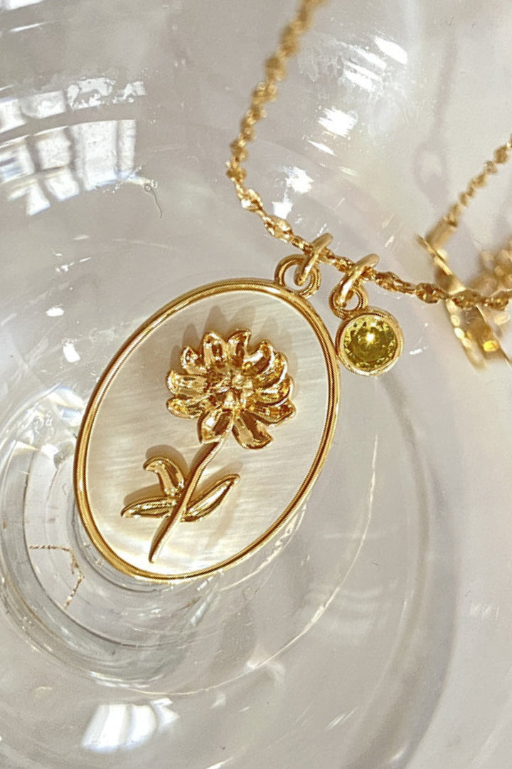 Wildflower Shell Pendant Necklace - Cheeky Chic Boutique