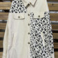Leopard Button Up Dropped Shoulder Jacket - Cheeky Chic Boutique