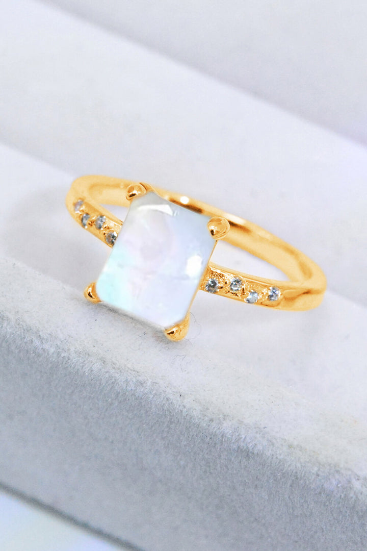 Square Moonstone Ring - Cheeky Chic Boutique