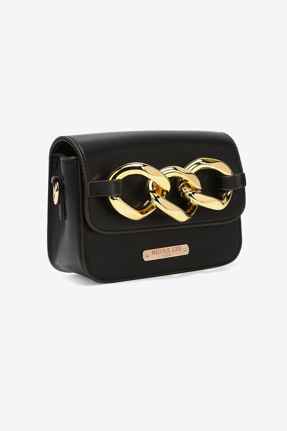 Nicole Lee USA Lexi Chain Detail Crossbody Bag - Cheeky Chic Boutique