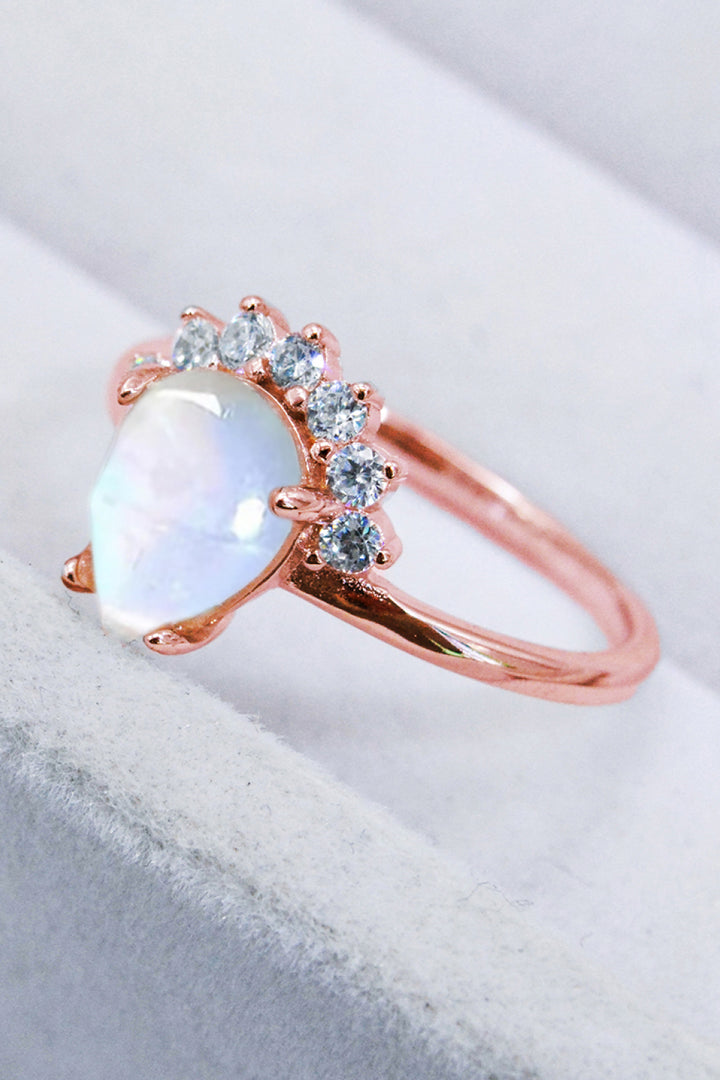 925 Sterling Silver Moonstone Ring - Cheeky Chic Boutique
