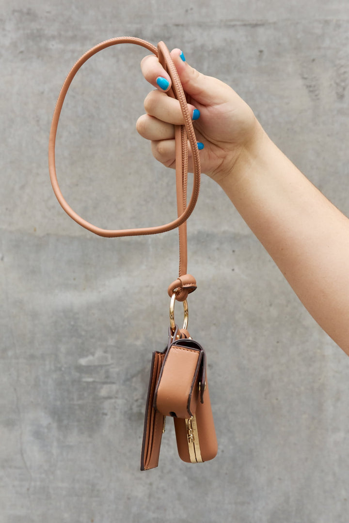 Nicole Lee USA Vegan Leather 3-Piece Lanyard Set - Cheeky Chic Boutique