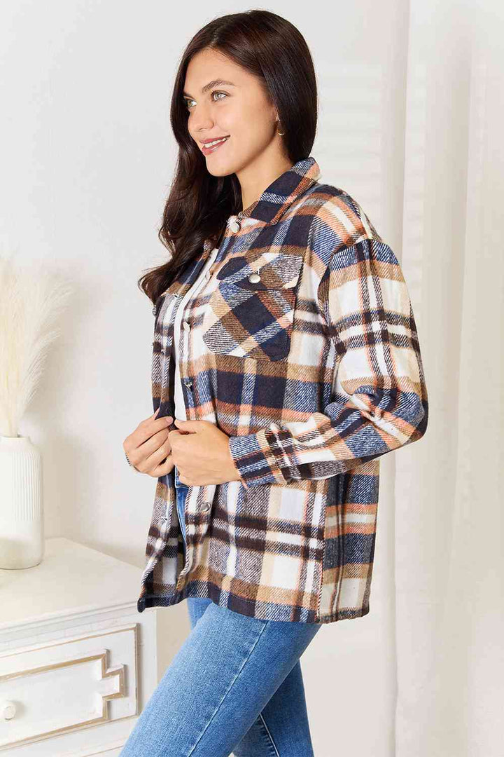 Full Moon Plaid Shacket - Cheeky Chic Boutique