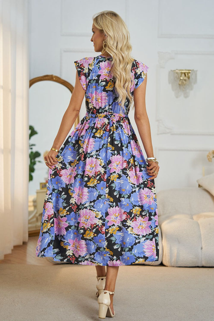 Free for Brunch Floral Midi Dress - Cheeky Chic Boutique