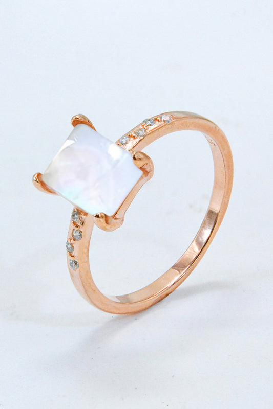 Square Moonstone Ring - Cheeky Chic Boutique