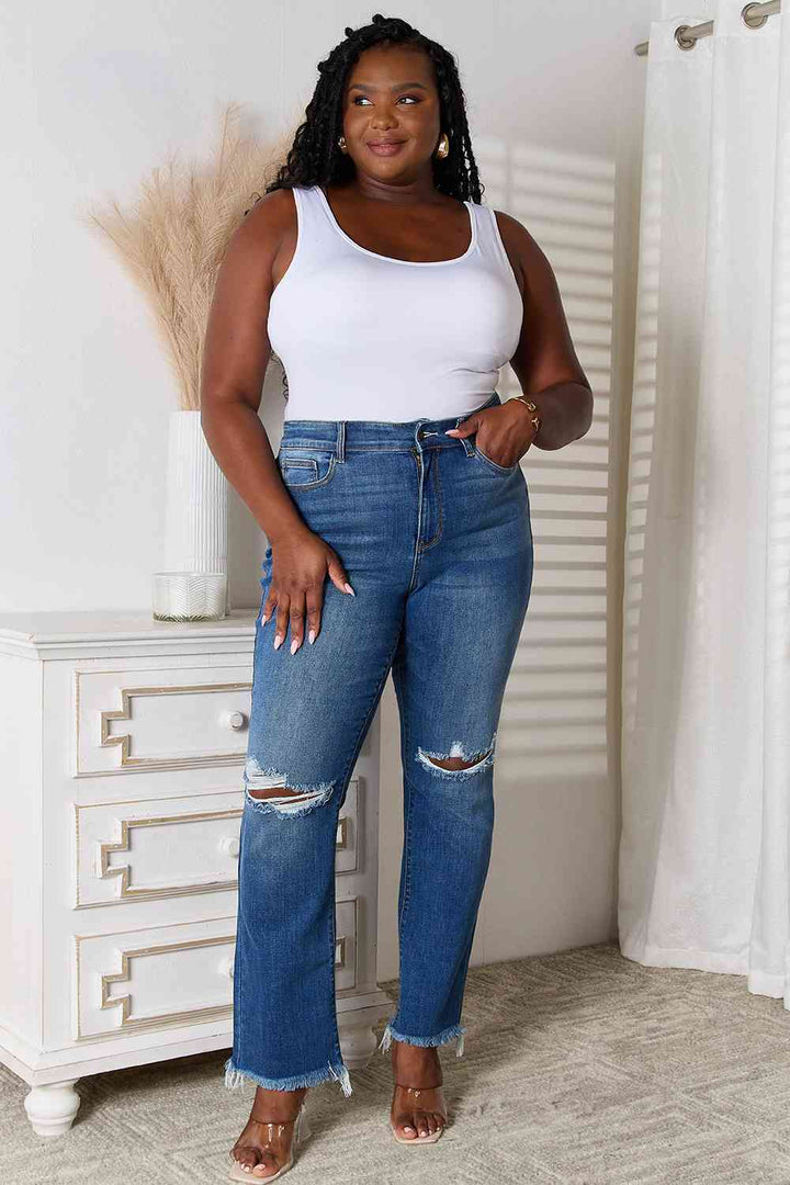 In Distress Judy Blue Jeans - Cheeky Chic Boutique
