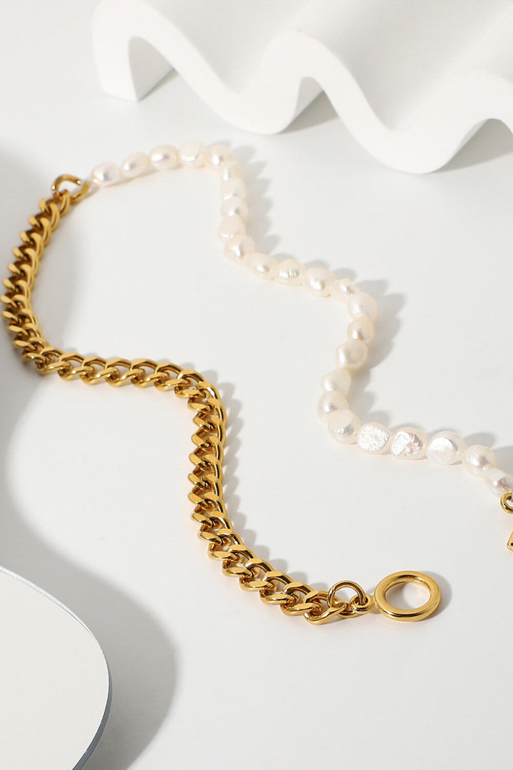 Dream Life Pearl Chunky Chain Necklace - Cheeky Chic Boutique