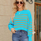 Right on Time Striped Sweater - Cheeky Chic Boutique