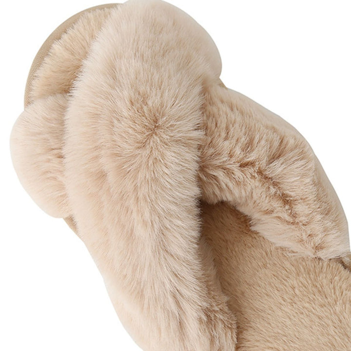 Movie Night Faux Fur Slippers - Cheeky Chic Boutique