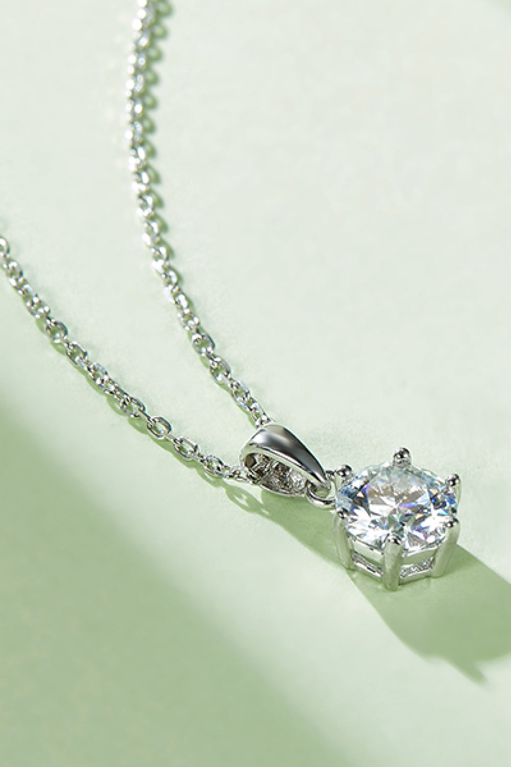 Cheyenne 1 Carat Moissanite 925 Sterling Silver Necklace - Cheeky Chic Boutique