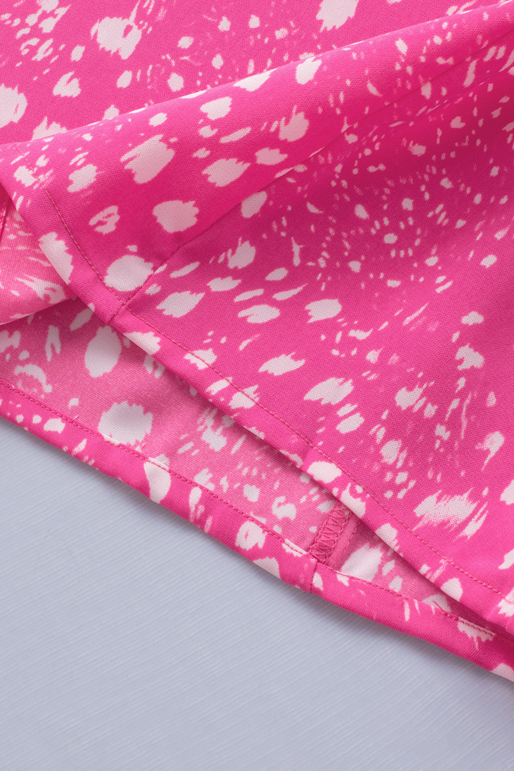 Printed V-Neck Butterfly Sleeve Tank - Cheeky Chic Boutique