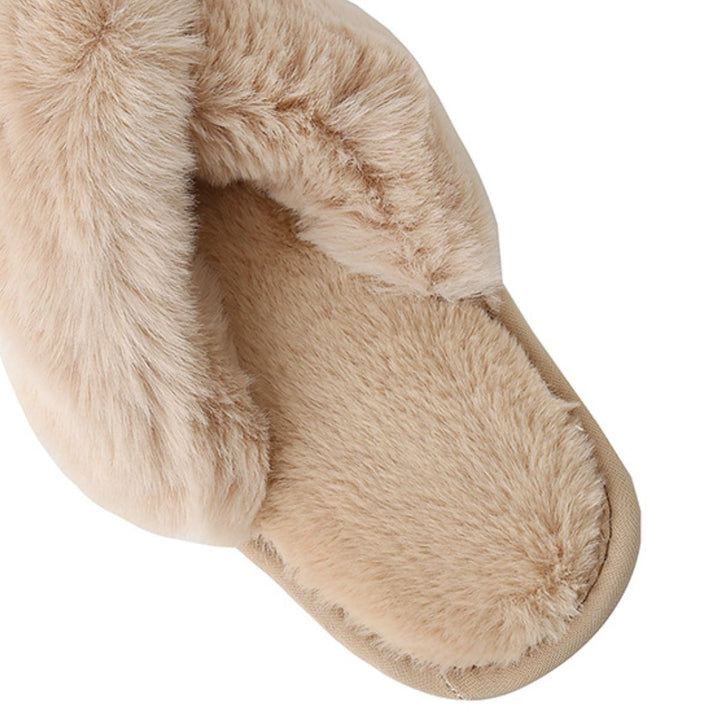 Movie Night Faux Fur Slippers - Cheeky Chic Boutique