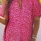 PRE-ORDER Leopard Print Tie Neck Dress - Cheeky Chic Boutique