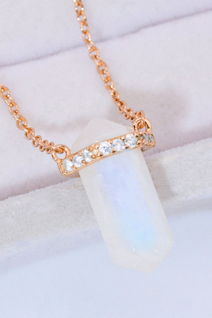 Natural Moonstone Chain-Link Necklace - Cheeky Chic Boutique