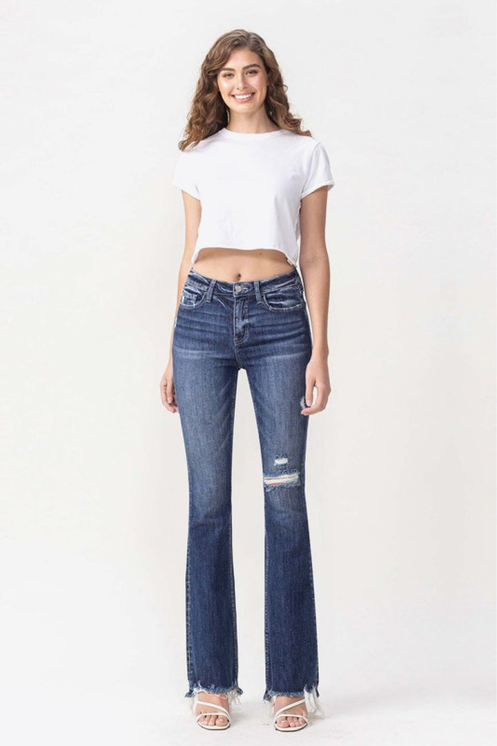 Vervet by Flying Monkey Luna Full Size High Rise Flare Jeans - Cheeky Chic Boutique