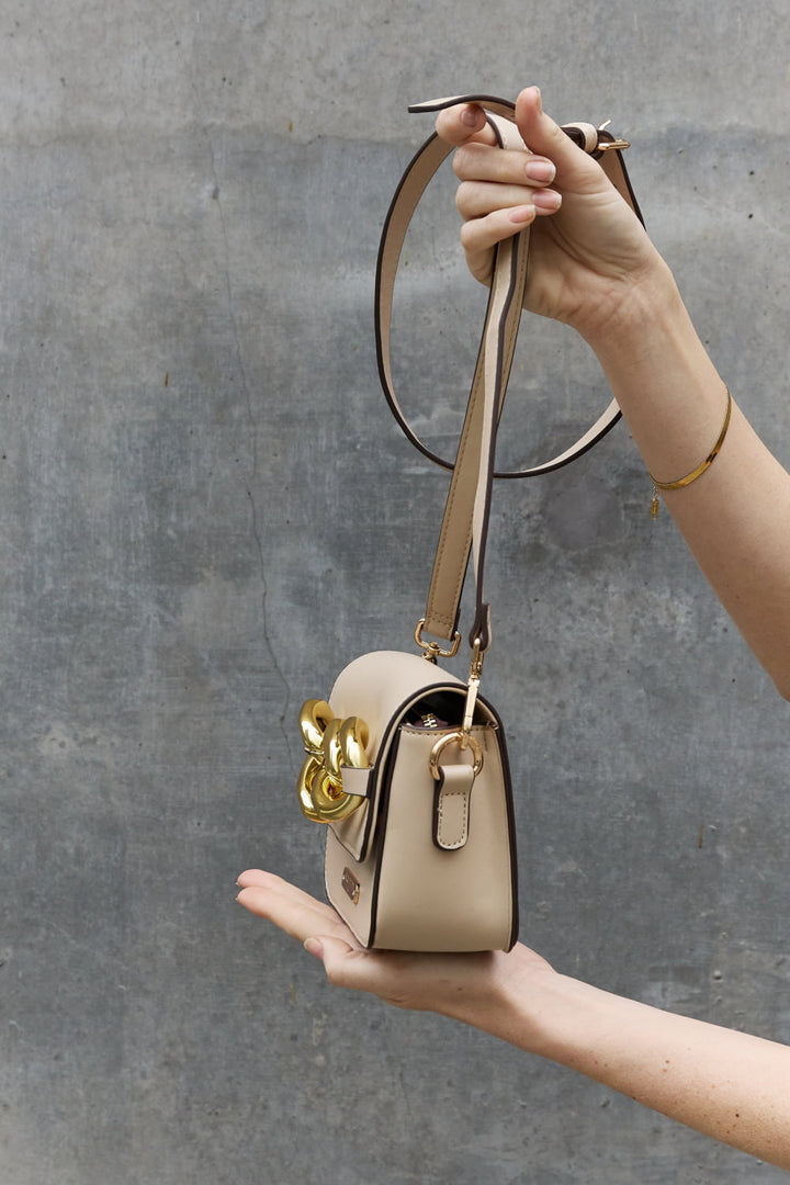 Nicole Lee USA Lexi Chain Detail Crossbody Bag - Cheeky Chic Boutique