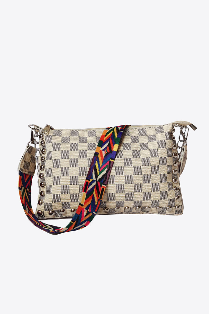 PU Leather Studded Shoulder Bag - Cheeky Chic Boutique