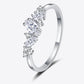 Leighton Moissanite Rhodium-Plated Ring - Cheeky Chic Boutique
