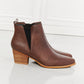 MMShoes Back At It Point Toe Bootie in Chocolate - Cheeky Chic Boutique