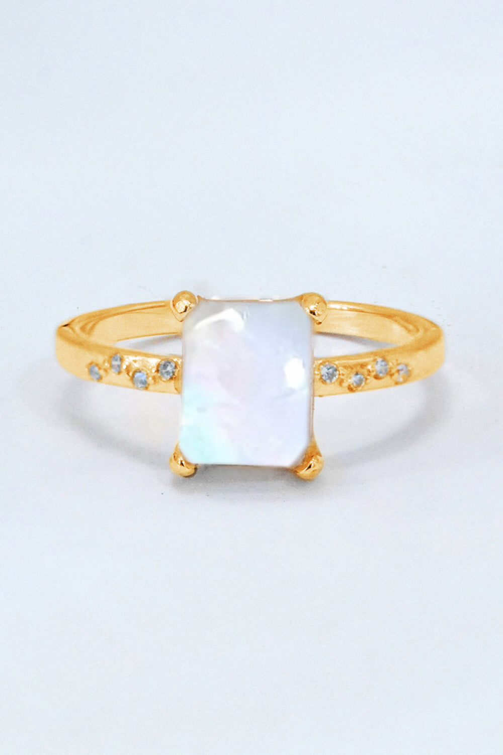 Square Moonstone Ring - Cheeky Chic Boutique