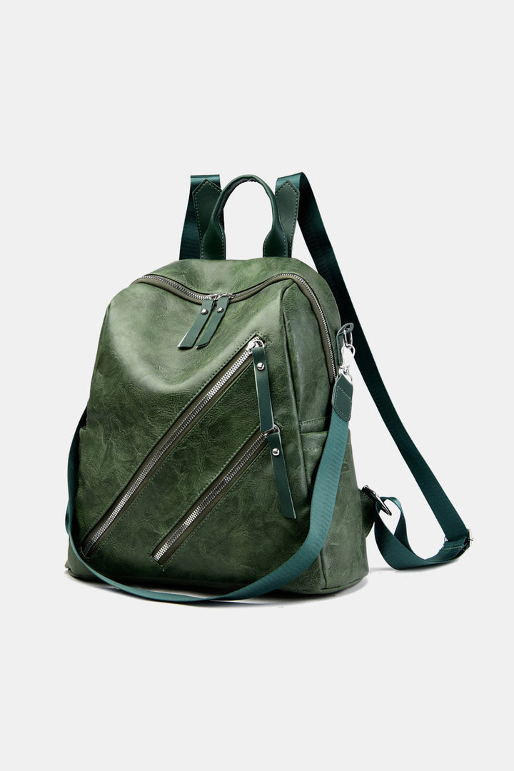 PU Leather Convertible Backpack - Cheeky Chic Boutique
