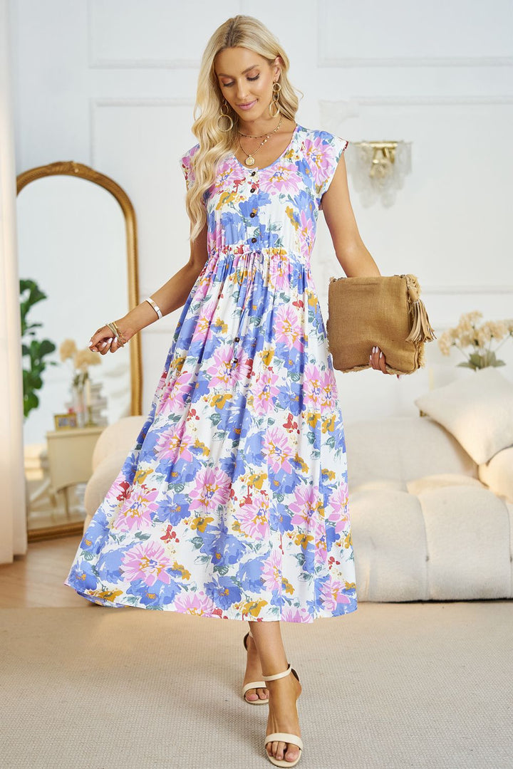 Free for Brunch Floral Midi Dress - Cheeky Chic Boutique