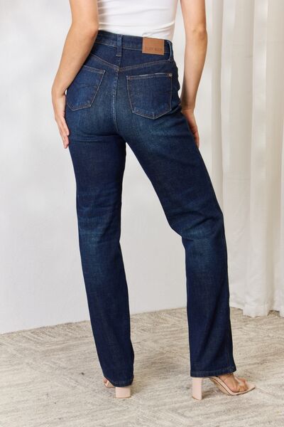 Candace Judy Blue Straight Jeans - Cheeky Chic Boutique