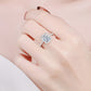 1 Carat Rectangle Moissanite Ring - Cheeky Chic Boutique