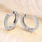 Inlaid Moissanite Hoop Earrings - Cheeky Chic Boutique