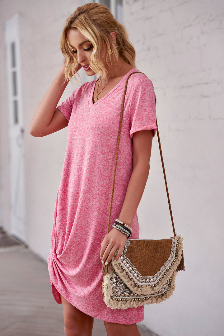 Triblend Side Knot Dress - Cheeky Chic Boutique