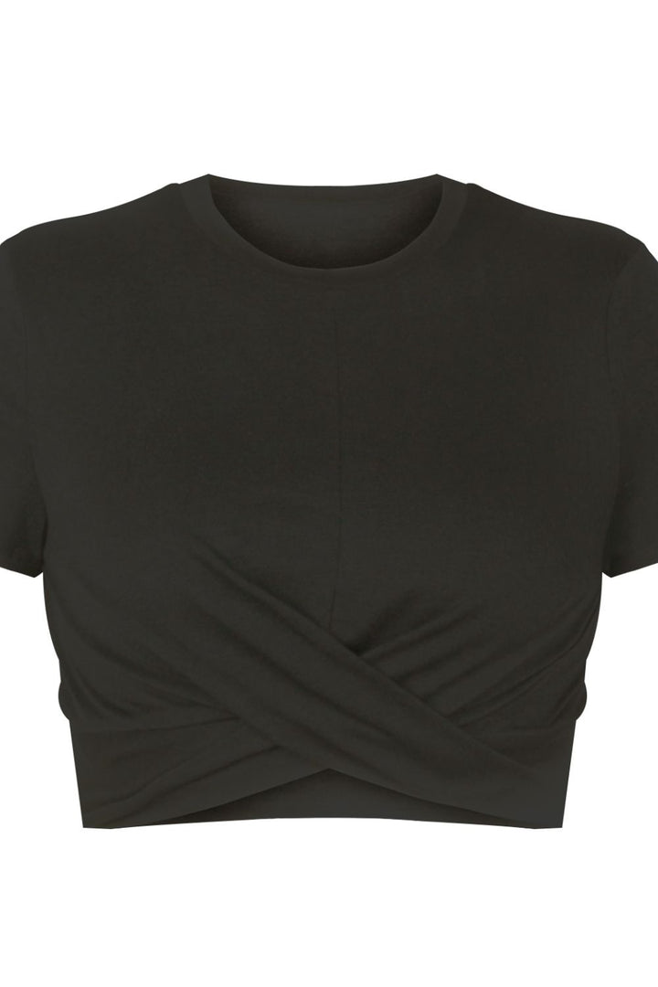 Just a Crush Crisscross Tee - Cheeky Chic Boutique