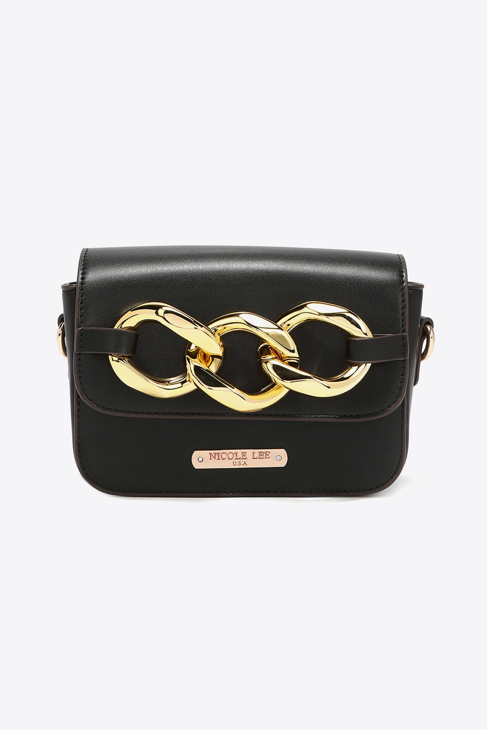 Nicole Lee USA Lexi Chain Detail Crossbody Bag - Cheeky Chic Boutique