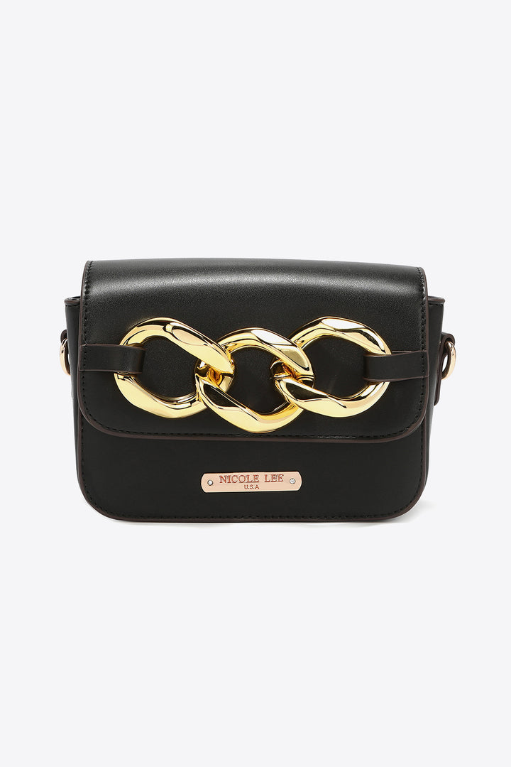 Nicole Lee USA Lexi Chain Detail Crossbody Bag - Cheeky Chic Boutique