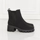 MMShoes Work For It Matte Lug Sole Chelsea Boots in Black - Cheeky Chic Boutique