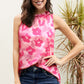 Printed Frill Trim Tank - Cheeky Chic Boutique
