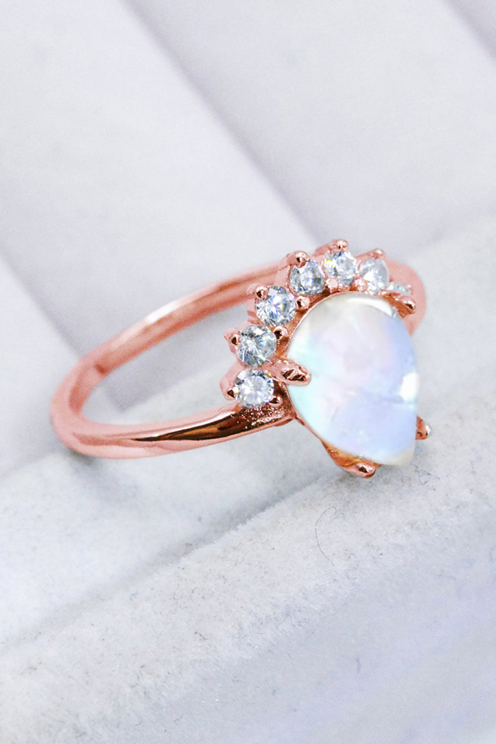 925 Sterling Silver Moonstone Ring - Cheeky Chic Boutique