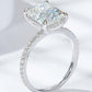 4 Carat Moissanite 4-Prong Side Stone Ring - Cheeky Chic Boutique