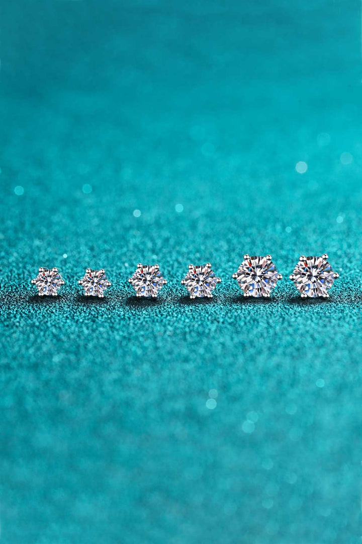 Endless Cheer Moissanite Stud Earrings - Cheeky Chic Boutique