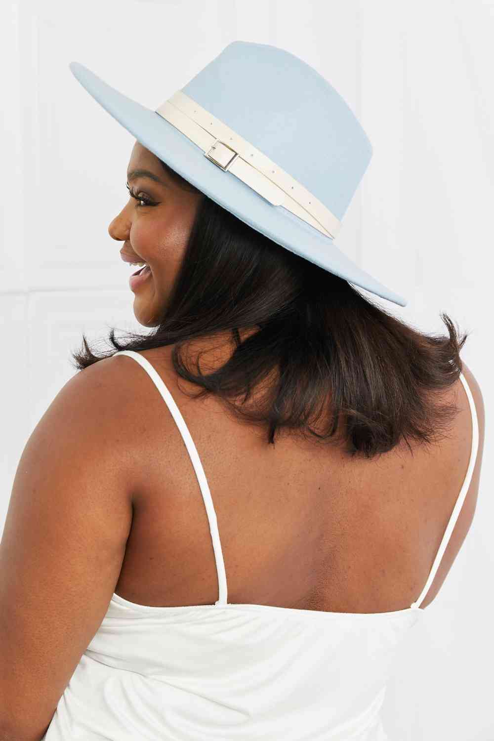 Fame Summer Blues Fedora Hat - Cheeky Chic Boutique