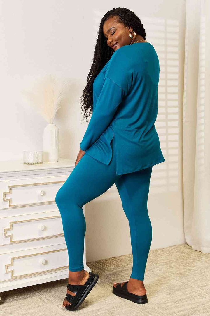 Lazy Days Teal Lounge Set - Cheeky Chic Boutique