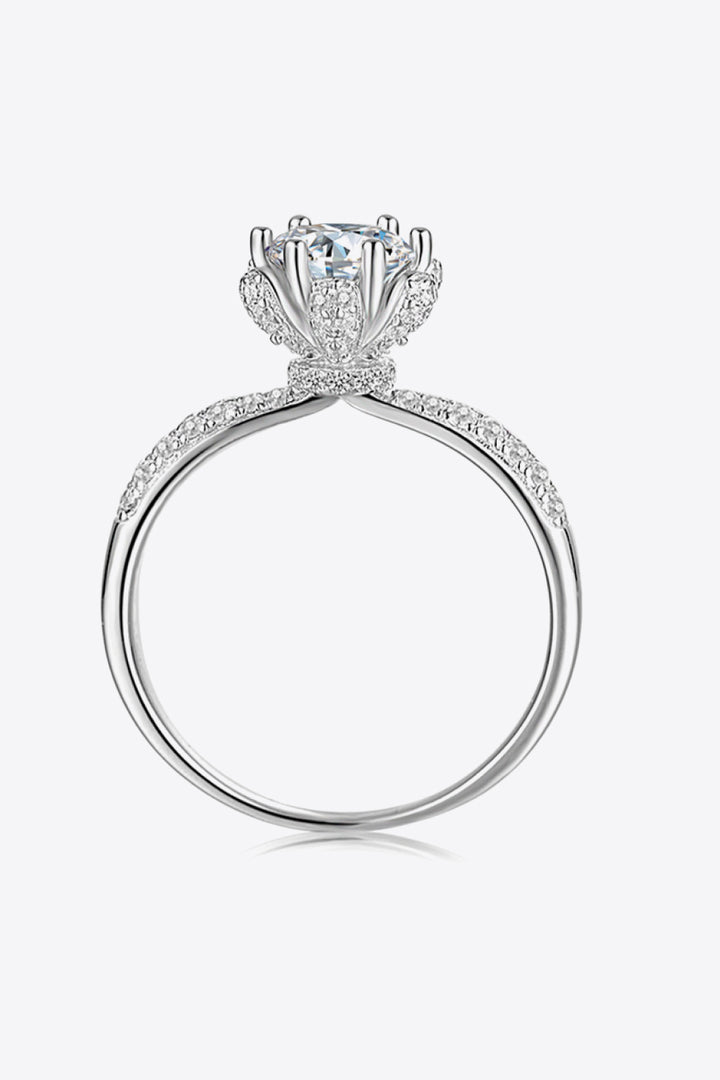 1 Carat Moissanite 6-Prong Ring - Cheeky Chic Boutique