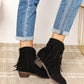 Midnight Cowboy Fringe Ankle Boots - Cheeky Chic Boutique