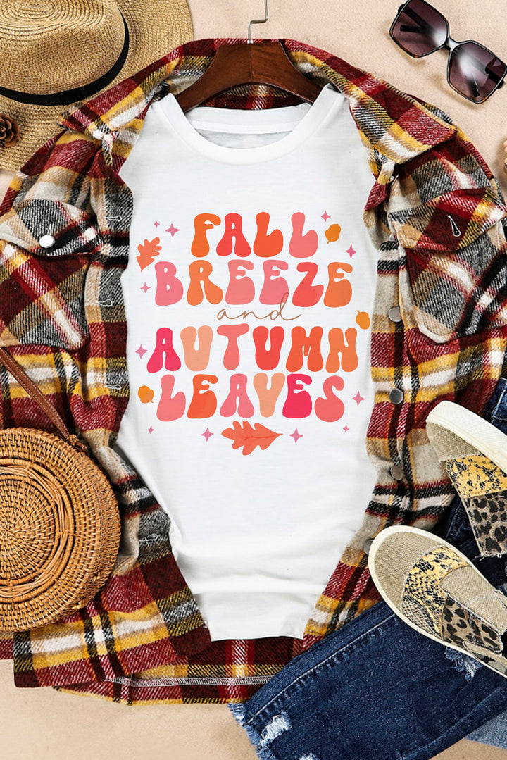 Fall Breeze Autumn Leaves Graphic Tee - Cheeky Chic Boutique