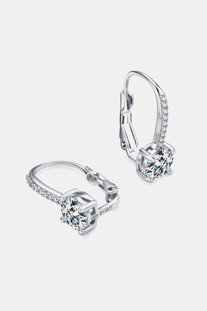 Descia 2 Carat Moissanite 925 Earrings - Cheeky Chic Boutique