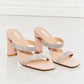 MMShoes Leave A Little Sparkle Rhinestone Block Heel Sandal in Pink - Cheeky Chic Boutique