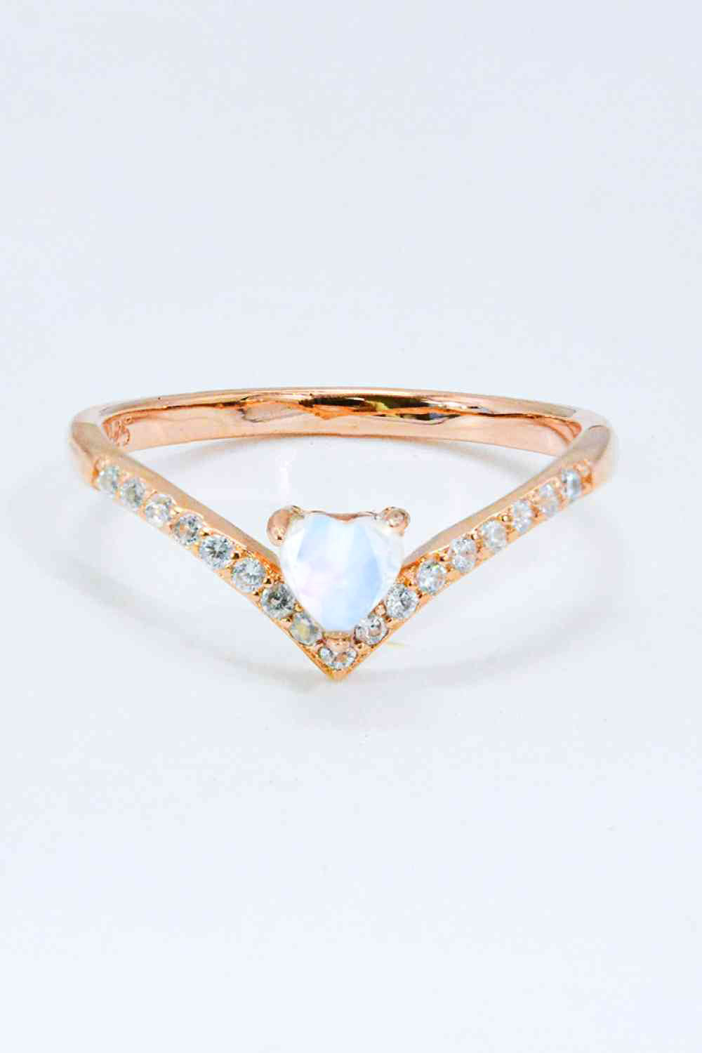 Moonstone Heart-Shaped Ring - Cheeky Chic Boutique