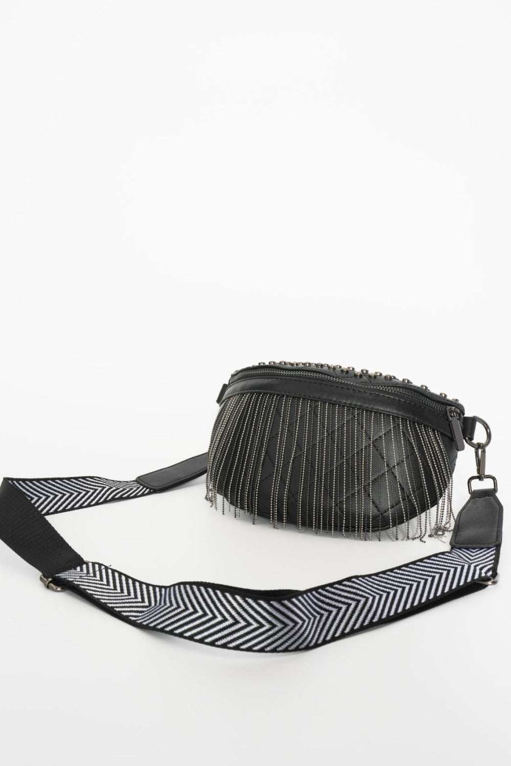 Backstage Studded Belt Bag with Fringes – Cheeky Chic Boutique