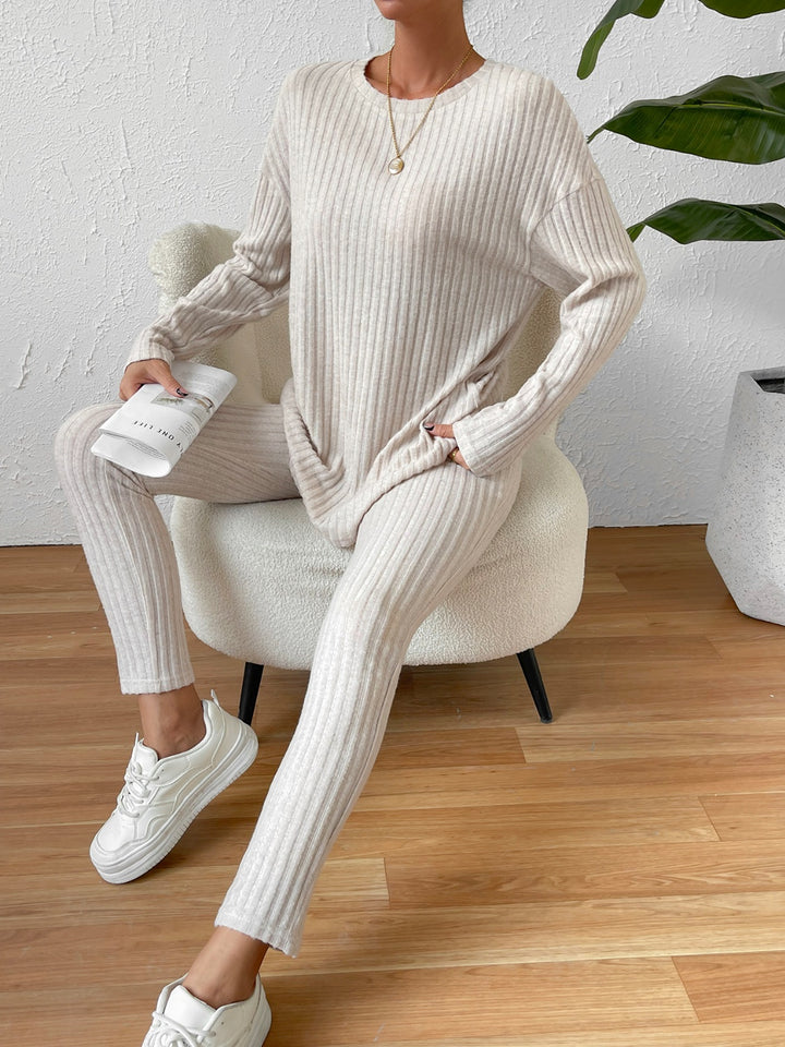 One at a Time Ribbed Lounge Set - Cheeky Chic Boutique