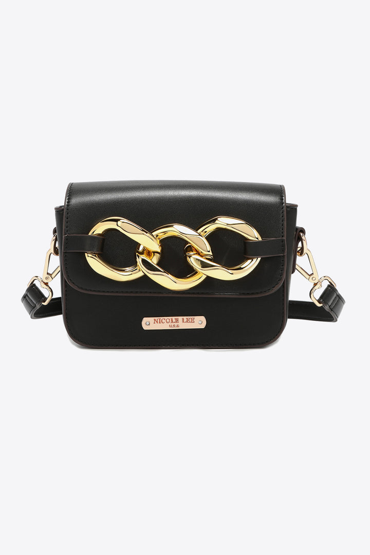 Nicole Lee USA Lexi Chain Detail Crossbody Bag - Cheeky Chic Boutique